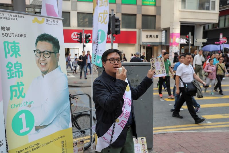 Hong Kong ahead of district council elections