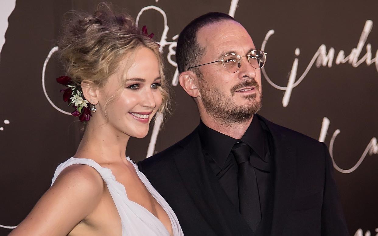 Jennifer Lawrence and Darren Aronofsky attend the premiere of Mother! in September - FilmMagic