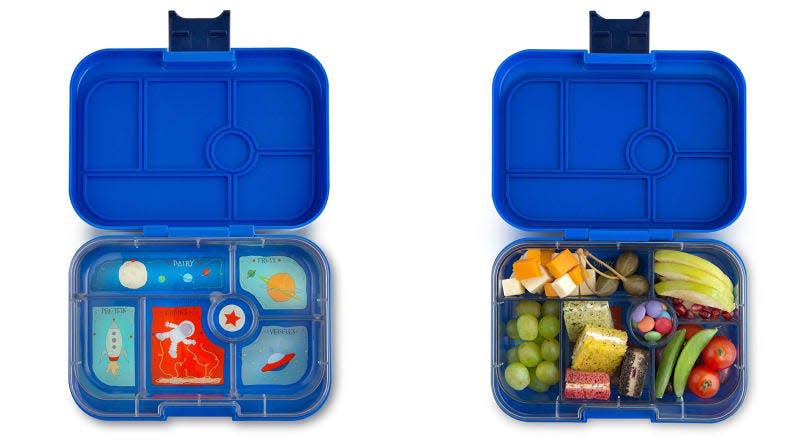 The Yumbox is dishwasher safe and designed for small appetites.