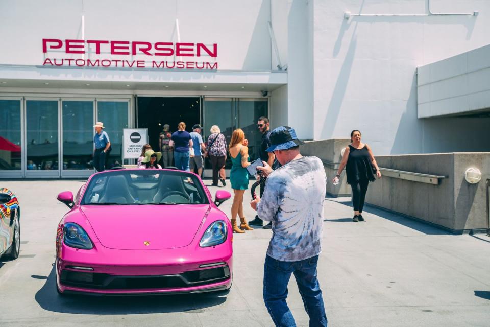 porsche boxsters at the petersen