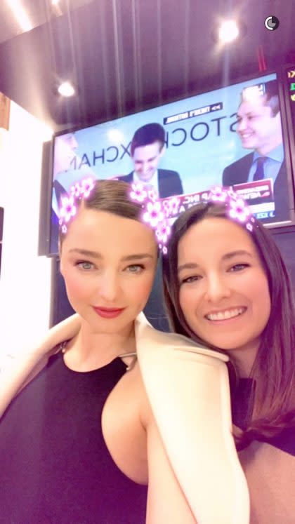 Photo: Snapchat/Miranda Kerr