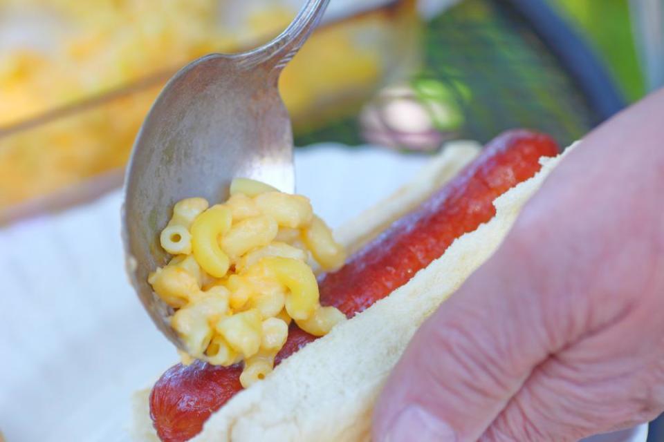 Mac and Cheese Hotdogs