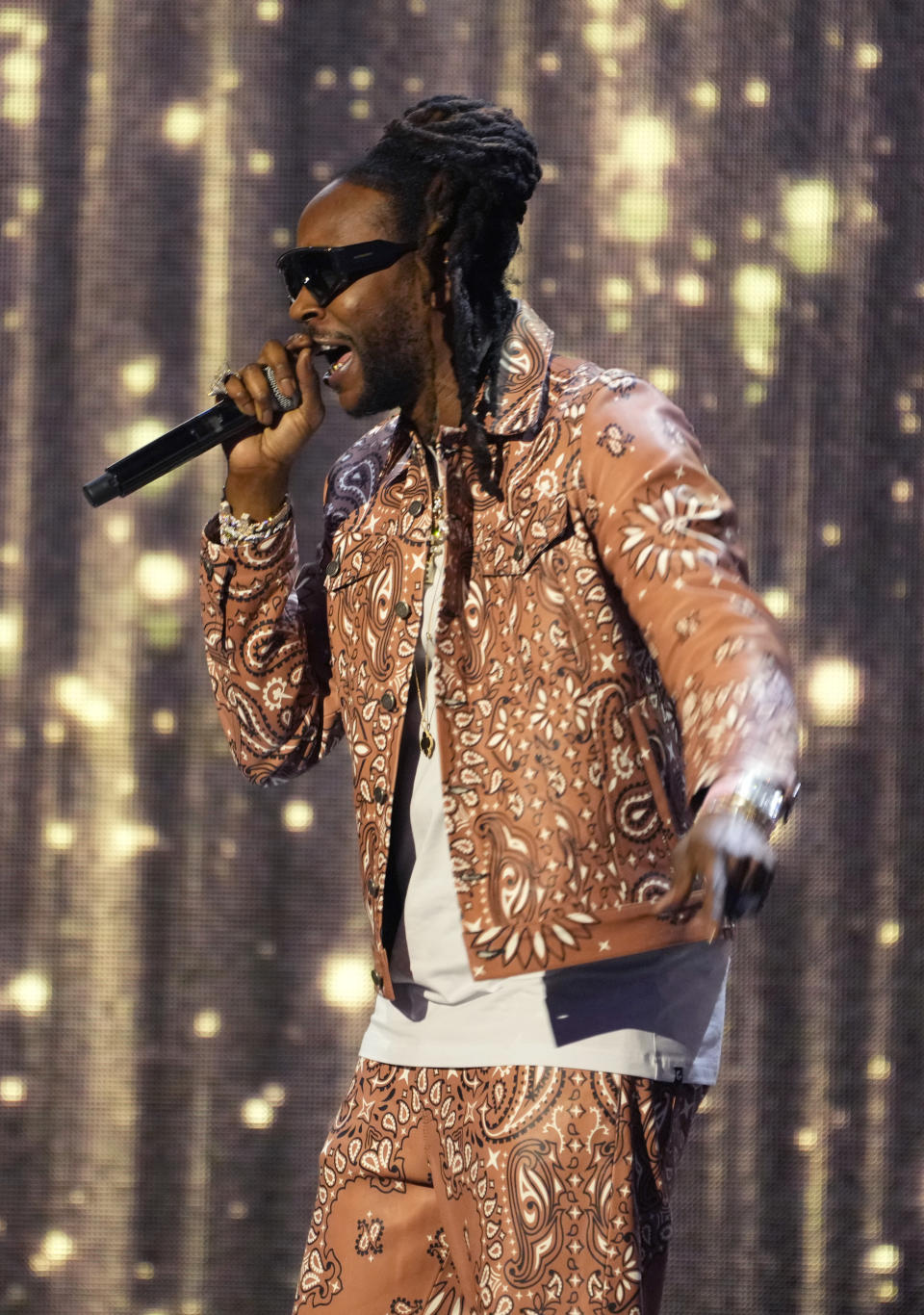 2 Chainz performs a tribute to Lil Wayne at the Black Music Collective on Thursday, Feb. 2, 2023, at The Hollywood Palladium in Los Angeles. (AP Photo/Chris Pizzello)