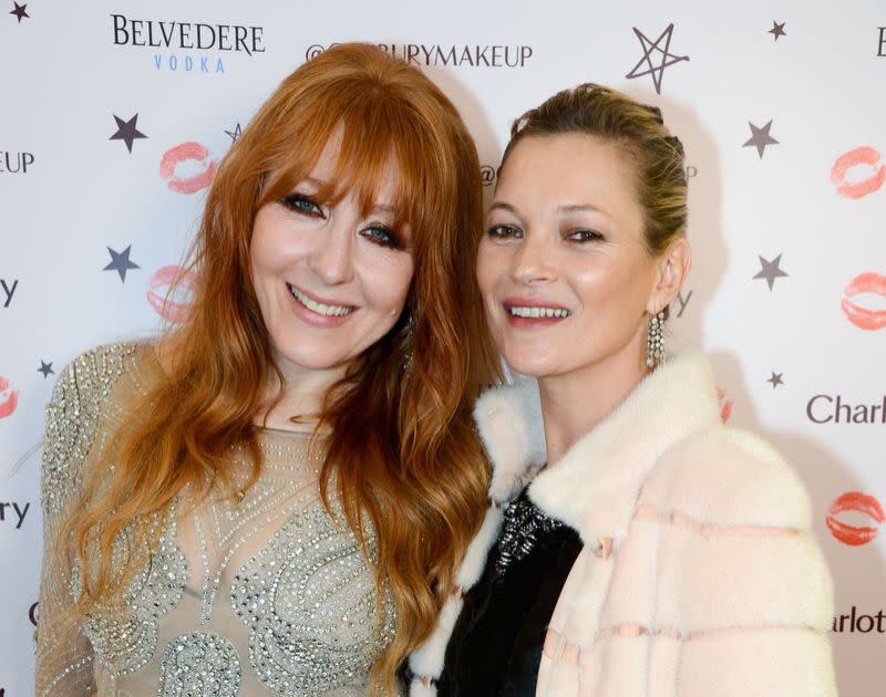 Charlotte Tilbury, left, and Kate Moss, who is the face of Tilbury's new fragrance, Scent of a Dream. (Photo: Rex Images)