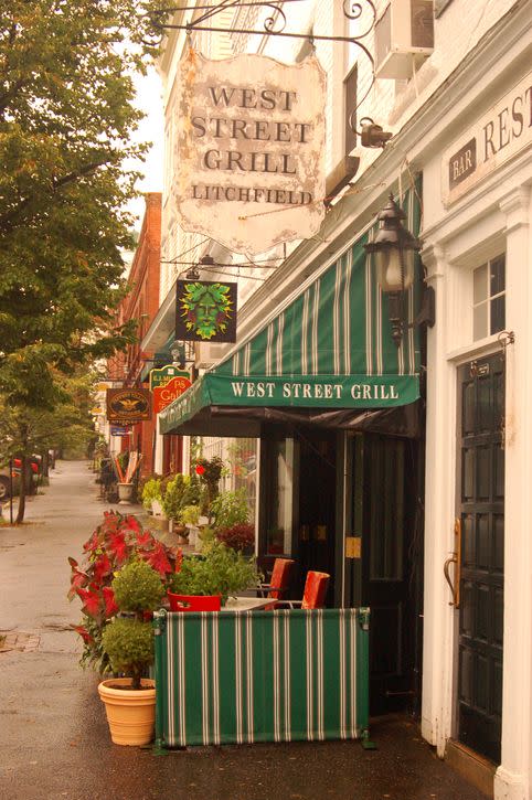 small town cafe in the downtown area