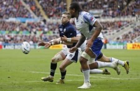 Rugby Union - Samoa v Scotland - IRB Rugby World Cup 2015 Pool B - St James' Park, Newcastle, England - 10/10/15 Scotland's Finn Russell in action Reuters / Russell Cheyne Livepic