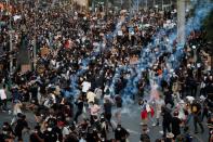 Banned demonstration in Paris in memory of Adama Traore in Paris