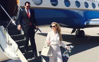 She was criticised for flaunting her wealth on a government-funded trip - Louise Linton/Instagram