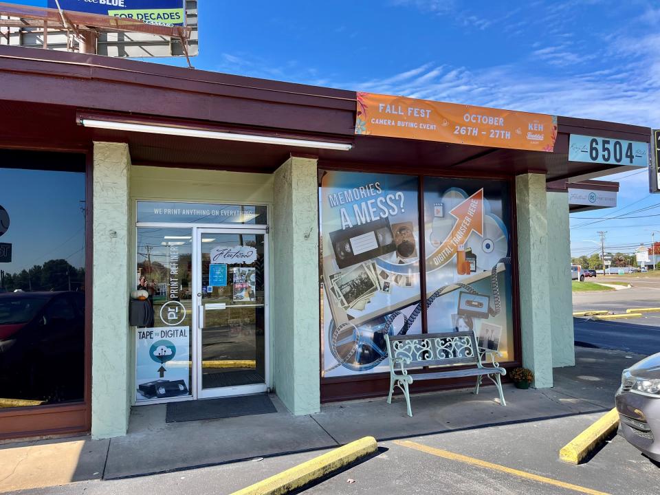 Fleetwood Photo/the Print Refinery is on Bearden Hill. The store was once used as a women’s dress and accessories shop operated by actress Polly Bergen.