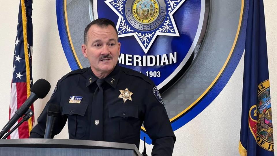 Meridian police held a press conference Monday morning regarding a double homicide and suicide.
