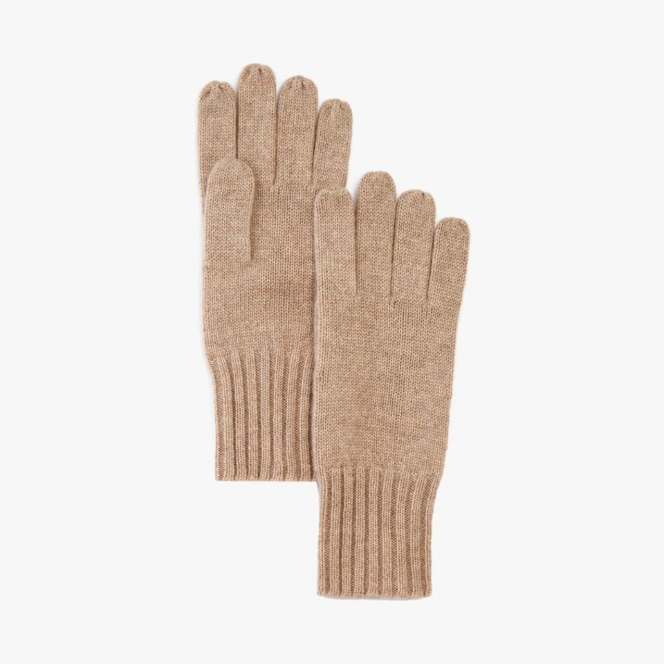 C By Bloomingdale's cashmere gloves