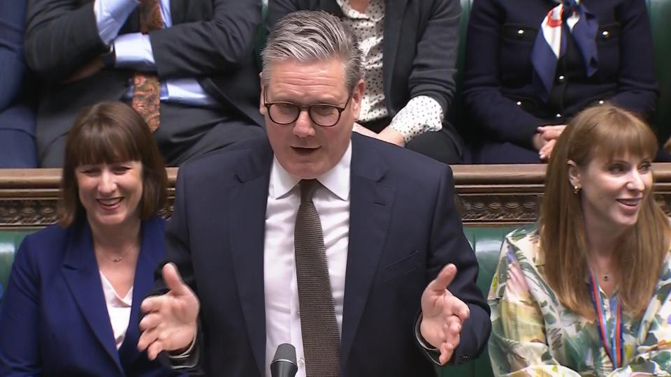 Keir Starmer at Prime Minister's Questions (House of Commons/UK Parliament/PA Wire)