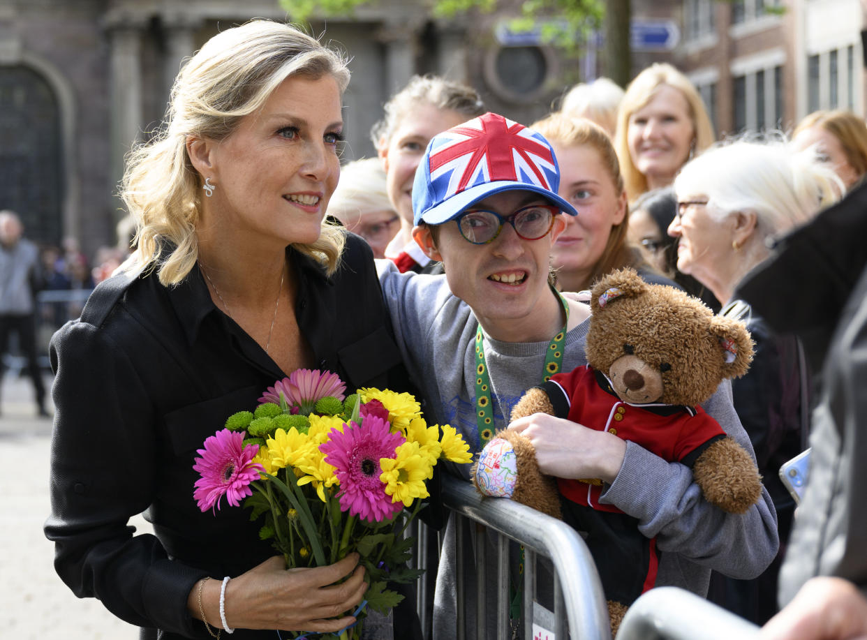 Sophie, Countess of Wessex met Josh in Manchester. (Shutterstock)