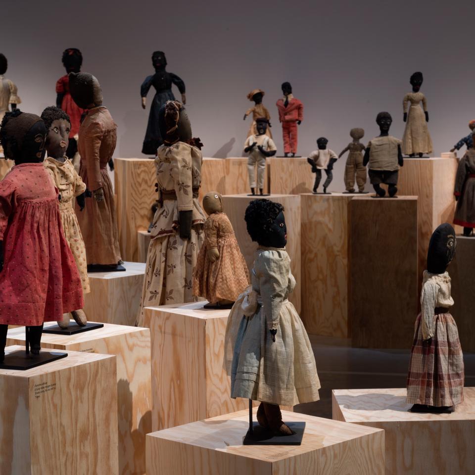 La Maison Rouge gallery’s exhibition “Black Dolls: The Deborah Neff Collection” is on view through May 20.