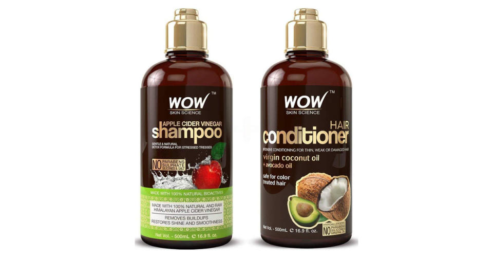 Wow Apple Cider Vinegar Shampoo and Hair Conditioner Set (Photo: Amazon)