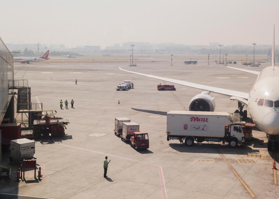 In August 2022, the Mumbai airport switched over to 100% green sources for energy usage.<span class="copyright">Sarker Protick for TIME</span>