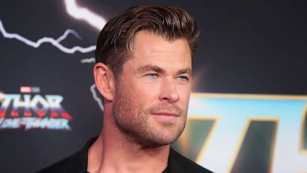 PHOTO: Chris Hemsworth attends the Sydney premiere of Thor: Love And Thunder at Hoyts Entertainment Quarter, June 27, 2022, in Sydney. (Lisa Maree Williams/Getty Images)