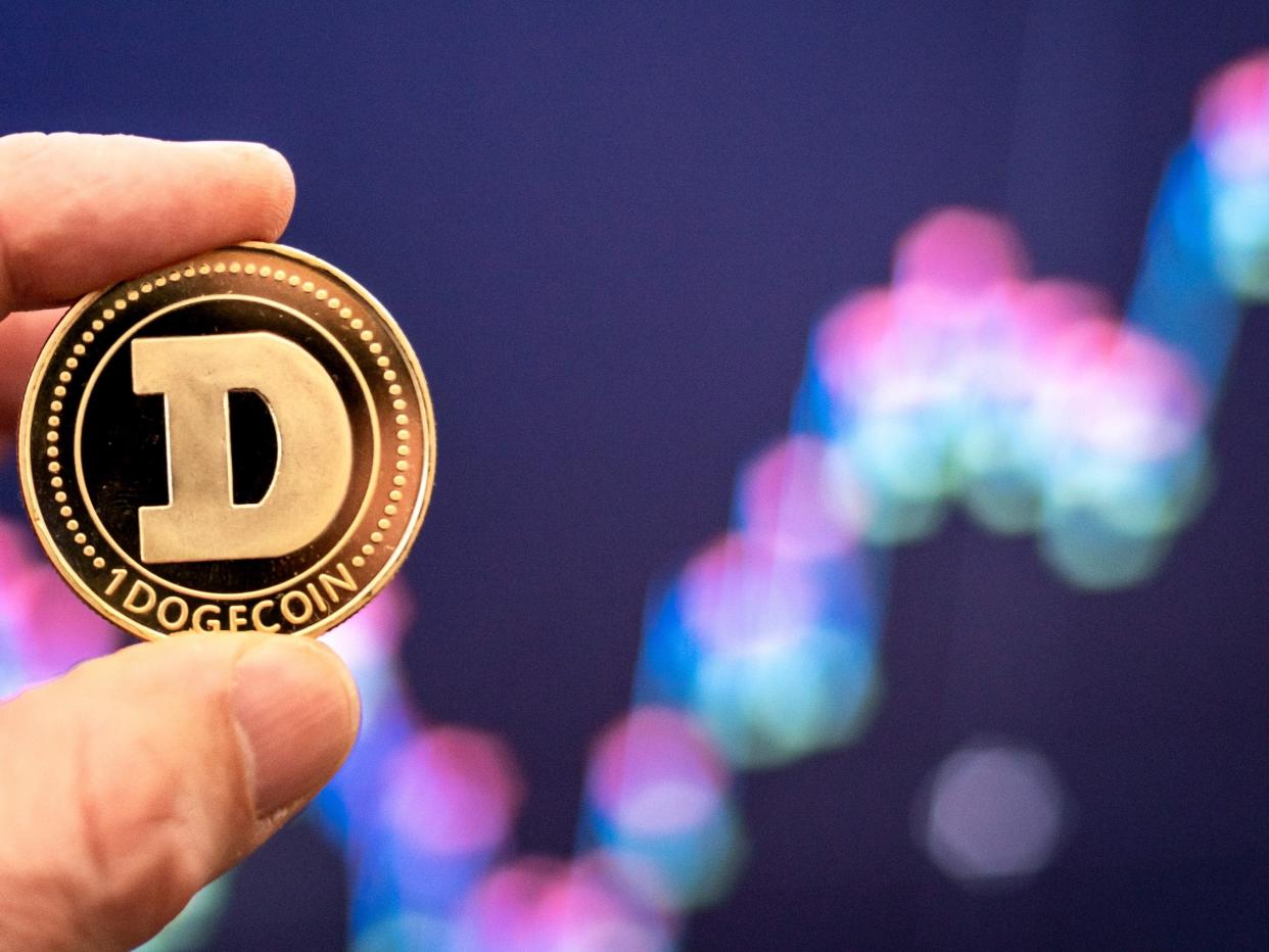 Dogecoin has risen in price by more than 11,000 per cent in 2021 (Getty Images)