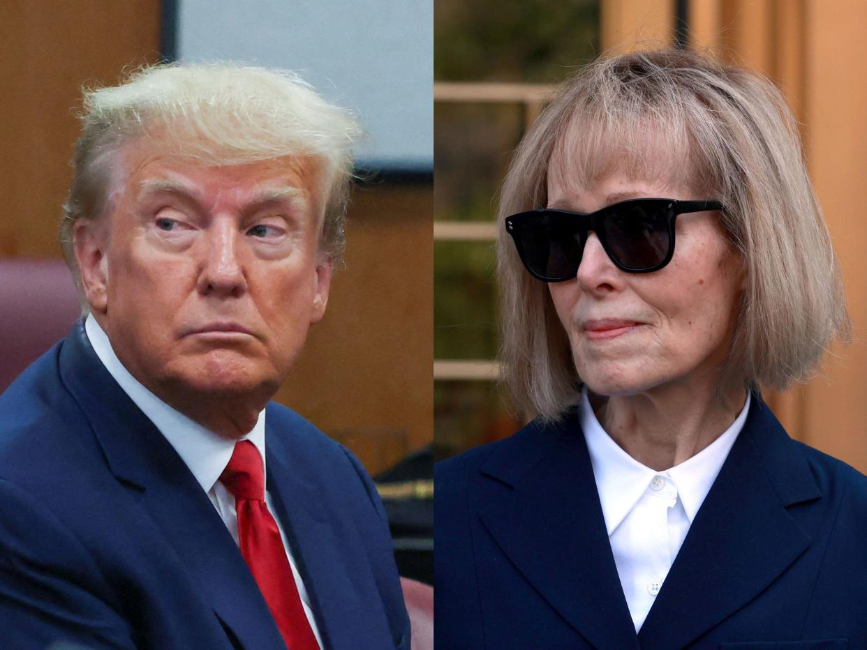 Donald Trump E jean Carroll side by side