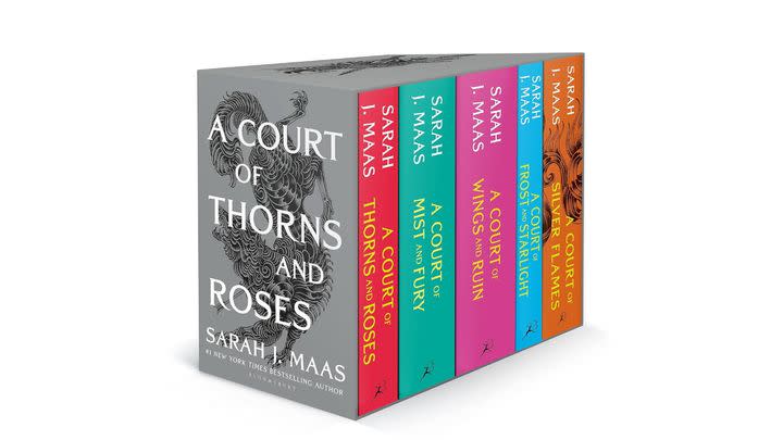 Sarah J. Maas fans will appreciate the 30% price reduction on this set of five A Court of Thorn And Roses paperbacks.