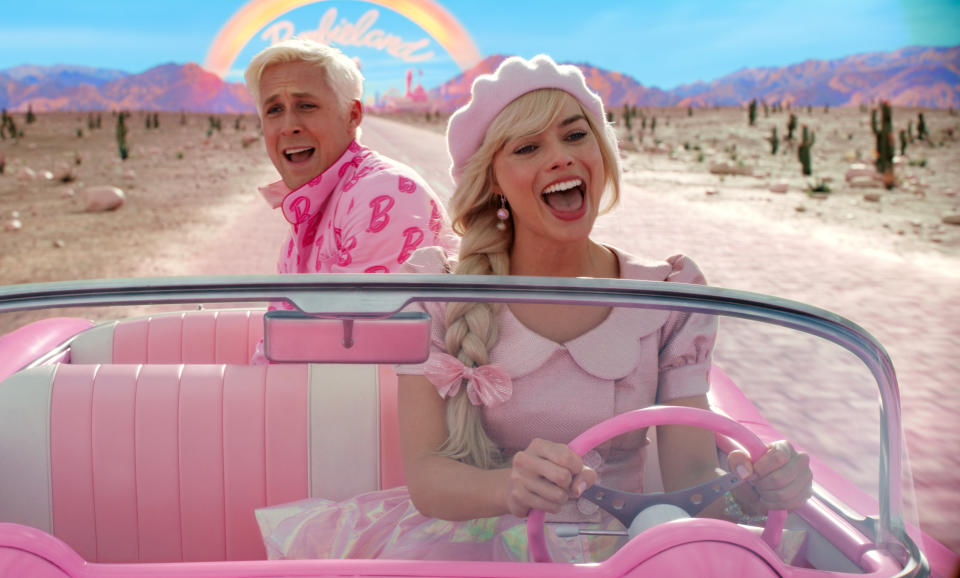 Ryan Gosling as Ken and Margot Robbie as Barbie in the Warner Bros. Pictures film Barbie (Photo courtesy of Warner Bros. Pictures)