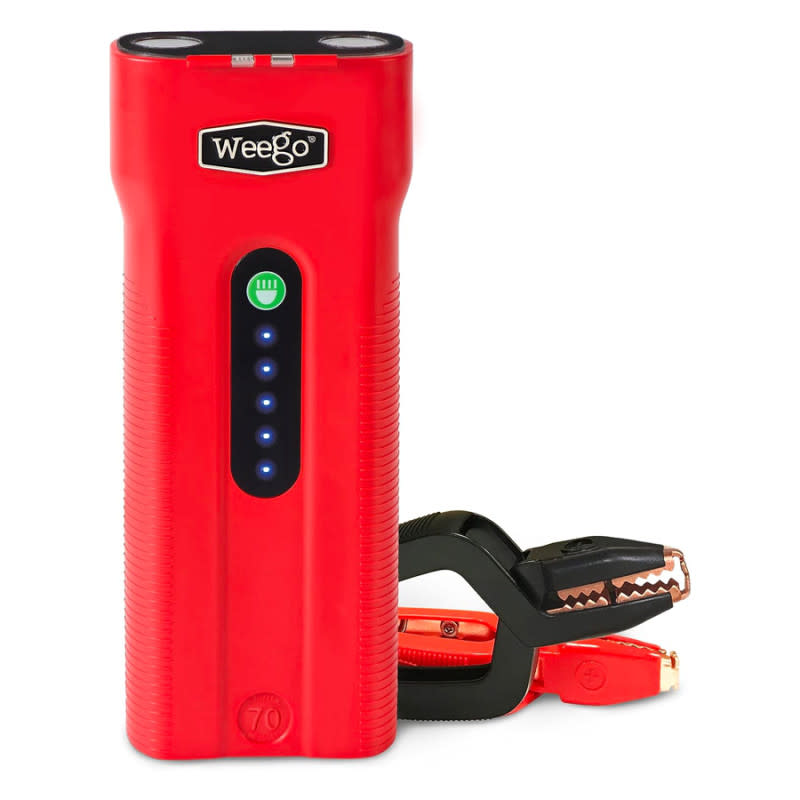 <p>Courtesy of Amazon</p><p>Having a car battery die in the middle of nowhere is a much better situation than having a car battery die in the middle of nowhere <em>with a baby</em>. These higher stakes mean that being prepared for such situations is more of a priority for new dads, and this portable jump starter is an important tool in doing so. It can jump a completely dead battery in any car with a gas engine, and it comes with the necessary cables and clamps to be an all-in-one solution to the nightmare of a dead battery.</p><p>[$130; <a href="https://clicks.trx-hub.com/xid/arena_0b263_mensjournal?q=https%3A%2F%2Fwww.amazon.com%2FWeego-Portable-Patented-Cranking-N70%2Fdp%2FB09LJ1T1GN%3Fth%3D1%26linkCode%3Dll1%26tag%3Dmj-yahoo-0001-20%26linkId%3D767da9166826f6237e3f51fb2709ebda%26language%3Den_US%26ref_%3Das_li_ss_tl&event_type=click&p=https%3A%2F%2Fwww.mensjournal.com%2Fgear%2Fgifts-for-new-dads%3Fpartner%3Dyahoo&author=Cameron%20LeBlanc&item_id=ci02cc9a3980002714&page_type=Article%20Page&partner=yahoo&section=shopping&site_id=cs02b334a3f0002583" rel="nofollow noopener" target="_blank" data-ylk="slk:amazon.com;elm:context_link;itc:0;sec:content-canvas" class="link ">amazon.com</a>]</p>