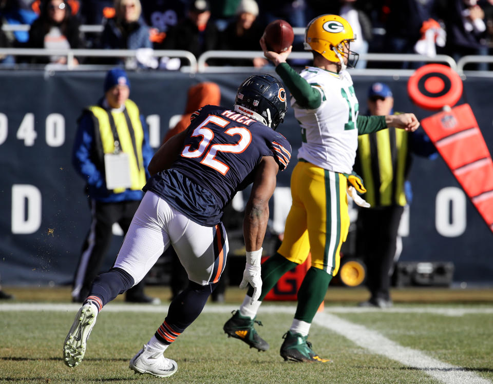 Aaron Rodgers hasn’t done enough for one former Packer to overlook a tough day against the Bears. (Getty)