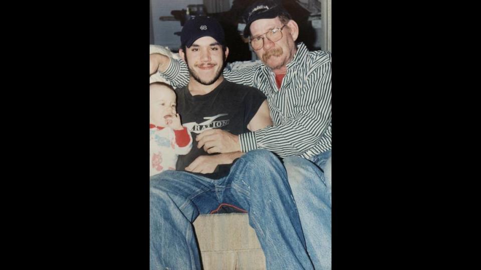 Joseph Williams, center, was one of the first American fatalities from the drug fentanyl, a scourge out of China.