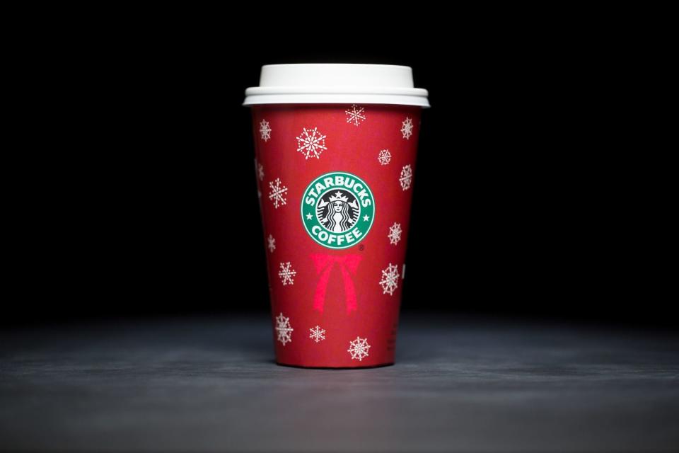 Starbucks holiday cups 2004