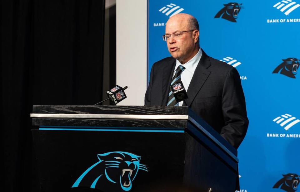 Carolina Panthers owner David Tepper was fined $300,000 by the NFL Tuesday for unacceptable conduct. Khadejeh Nikouyeh/Knikouyeh@charlotteobserver.com