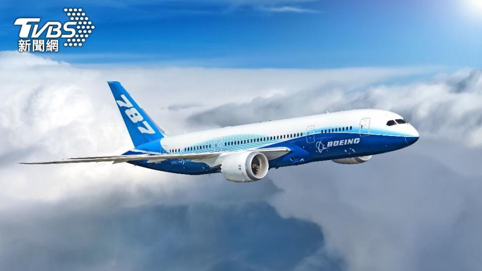 波音公司製造的787型客機。（資料照／shutterstock達志影像）