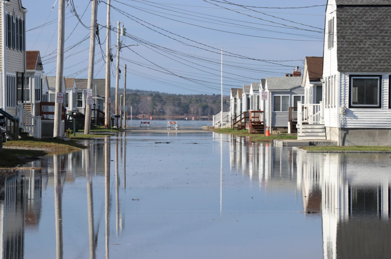 Coastal flooding in Hampton.