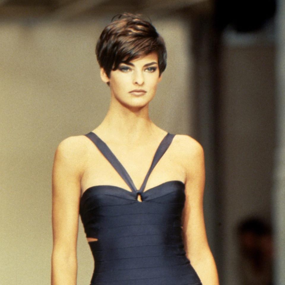 Linda Evangelista at the Azzedine Alaia Spring 1990