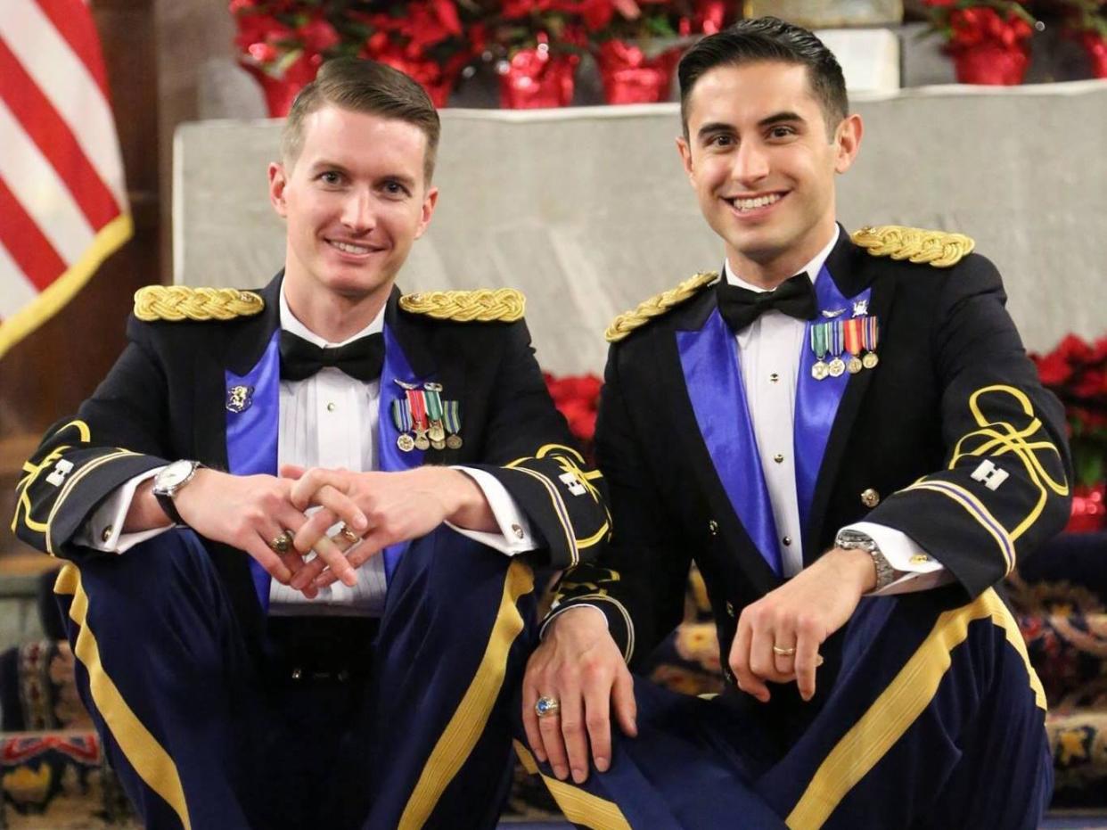Daniel Hall and Vincent Franchino made history by becoming the first active-duty same-sex couple to marry at West Point: Jennifer Marsh