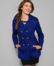 Macy's sapphire coat, $98.00.