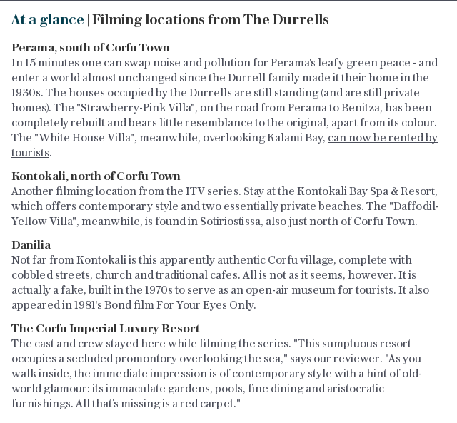 At a glance | Filming locations from The Durrells