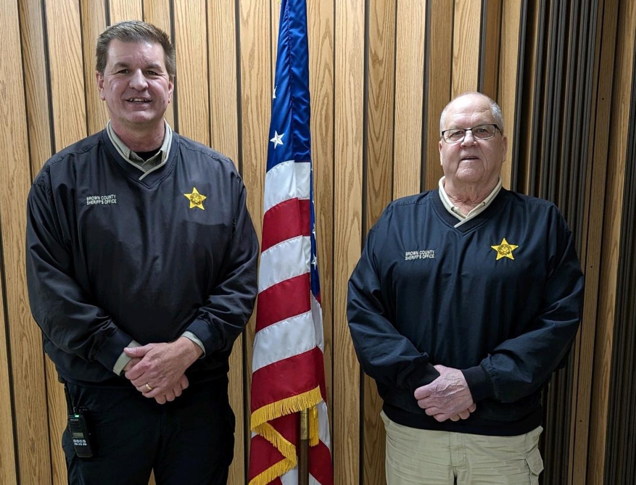 Brown County's Sheriff's Office will be under new leadership in January. Sheriff Mark Milbrandt, right, is retiring, and Chief Deputy Dave Lunzman has been elected sheriff.