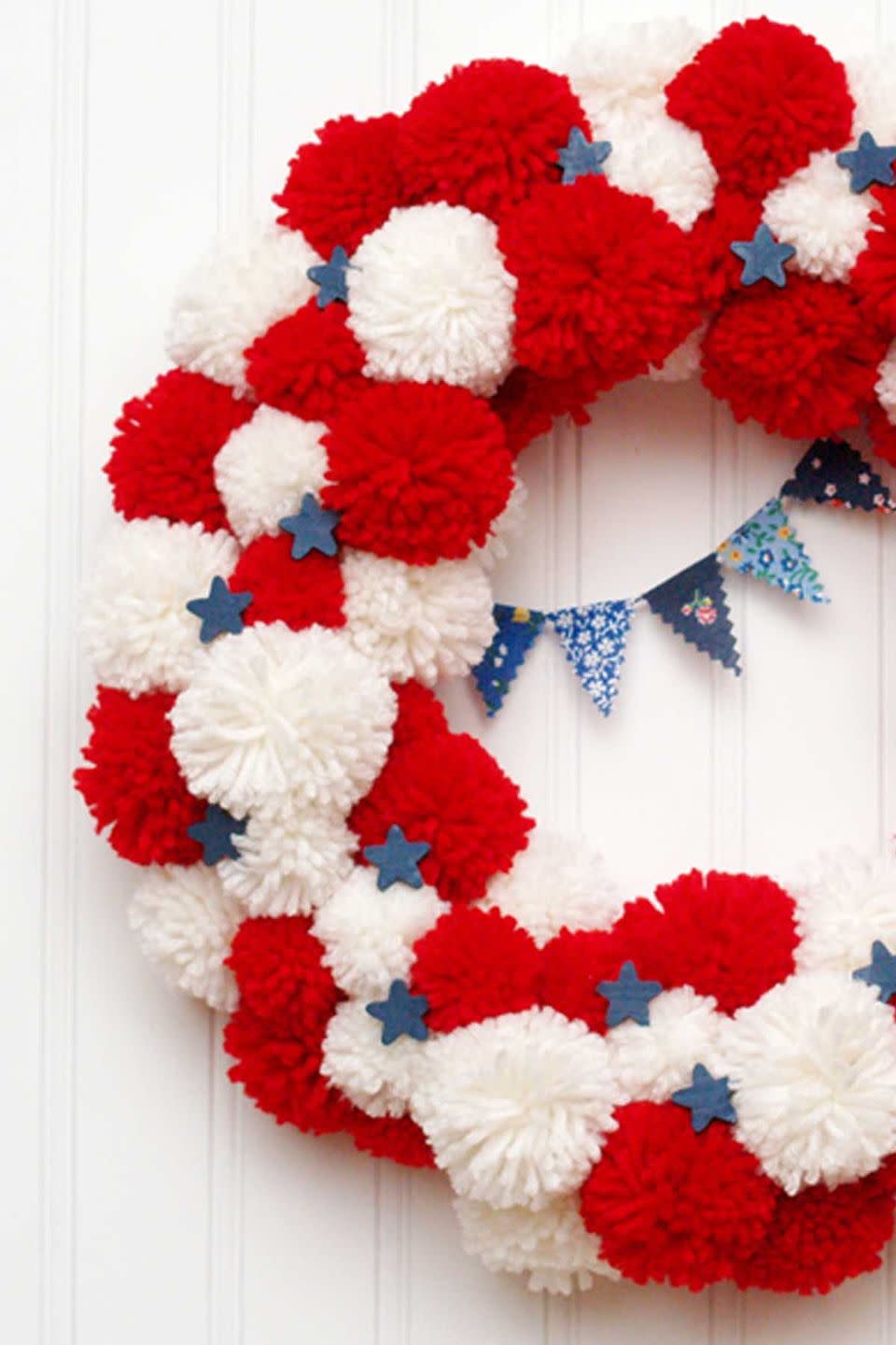 Pom Pom Wreath