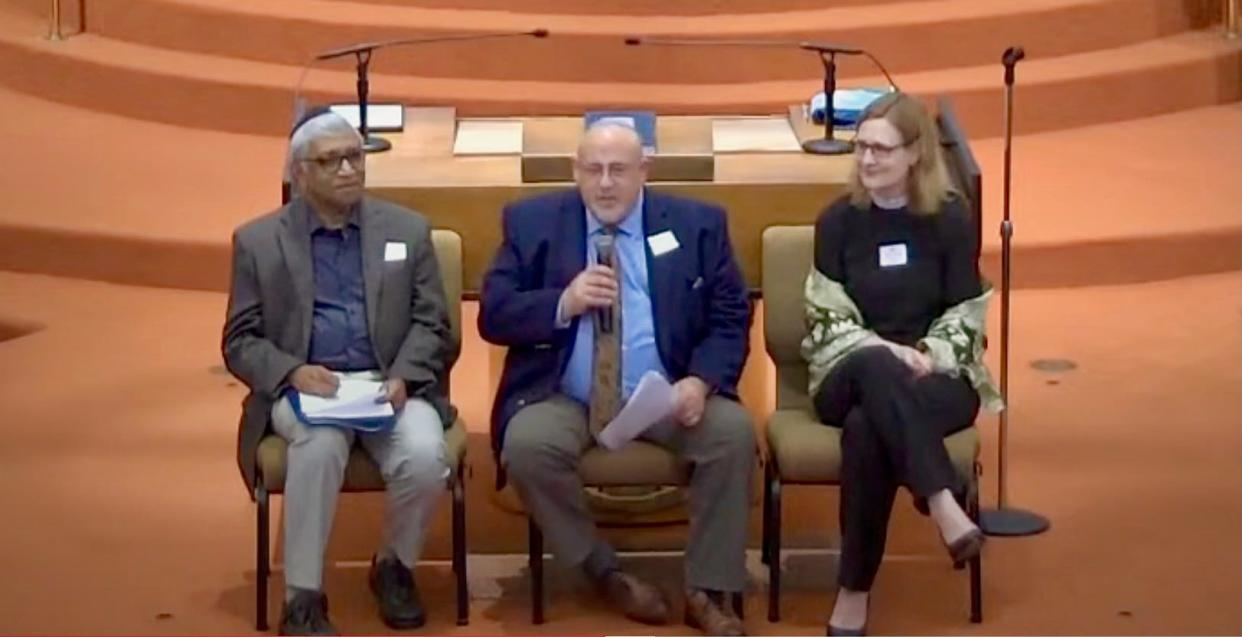 As part of the 7th annual Interfaith Program at the Jacksonville Jewish Center, Parvez Ahmed, Rabbi Jonathan Lubliner and Rev. Kate Moorehead Carroll discuss the Muslim, Jewish and Christian faith traditions dealing with the afterlife.