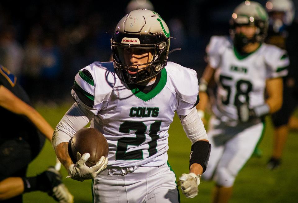 Clear Fork's Trystyn Robison made big play after big play for the Colts in a win over Ontario in Week 6.