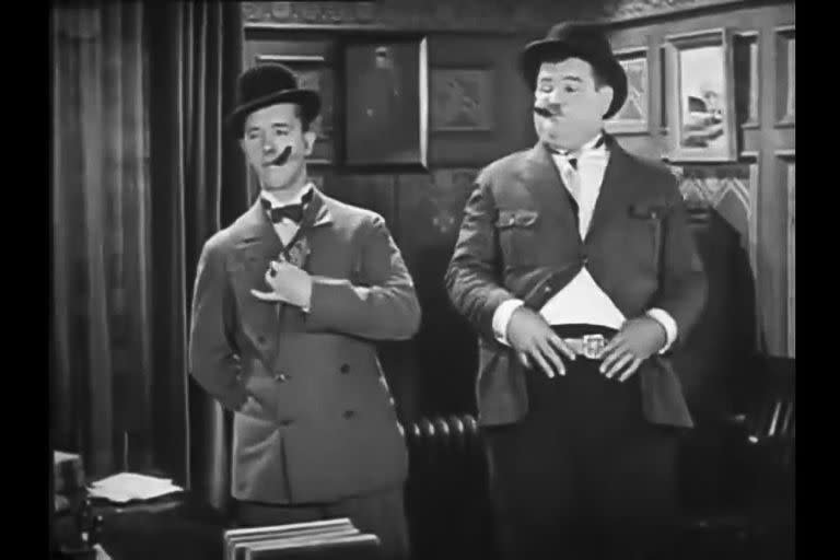 Los verdaderos Stan Laurel y Oliver Hardy