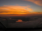 <p>Pilot André Borschberg takes a picture of the Mississippi River on his way to Dayton, Ohio from Tulsa. (Solar Impulse/Revillard/Rezo.ch)</p>