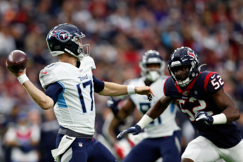 Ryan Tannehill led the Tennessee Titans to a playoff spot. (Photo by Tim Warner/Getty Images)