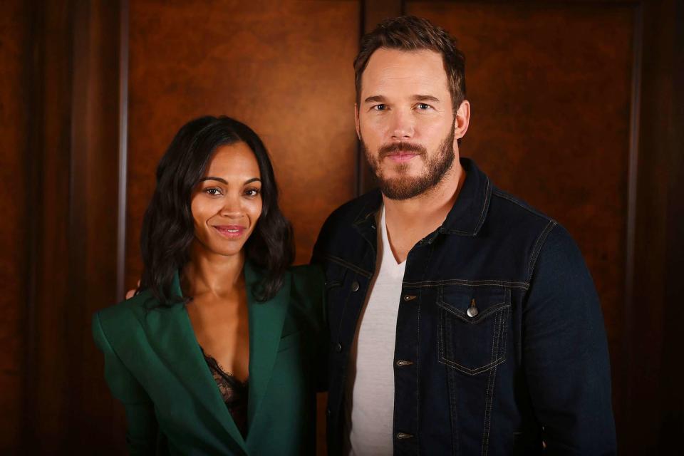 Jordan Strauss/Invision/AP/Shutterstock Chris Pratt and Zoe Saldaña