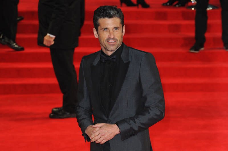 Patrick Dempsey attends the London premiere of "Spectre" in 2015. File Photo by Paul Treadway/UPI