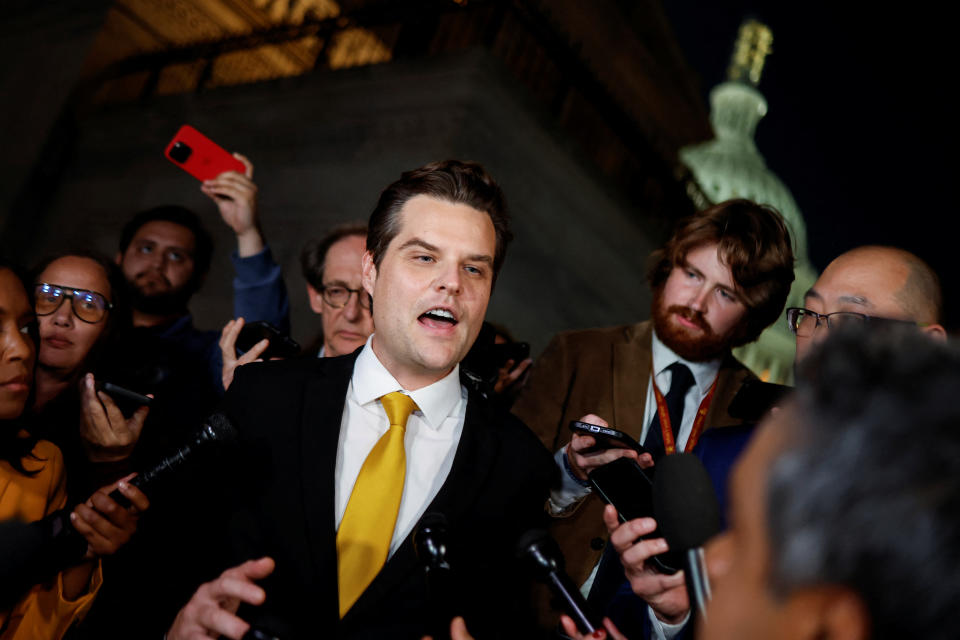 Der republikanische Abgeordnete Matt Gaetz führte die Revolte in seiner Partei an. (Bild: REUTERS/Jonathan Ernst)