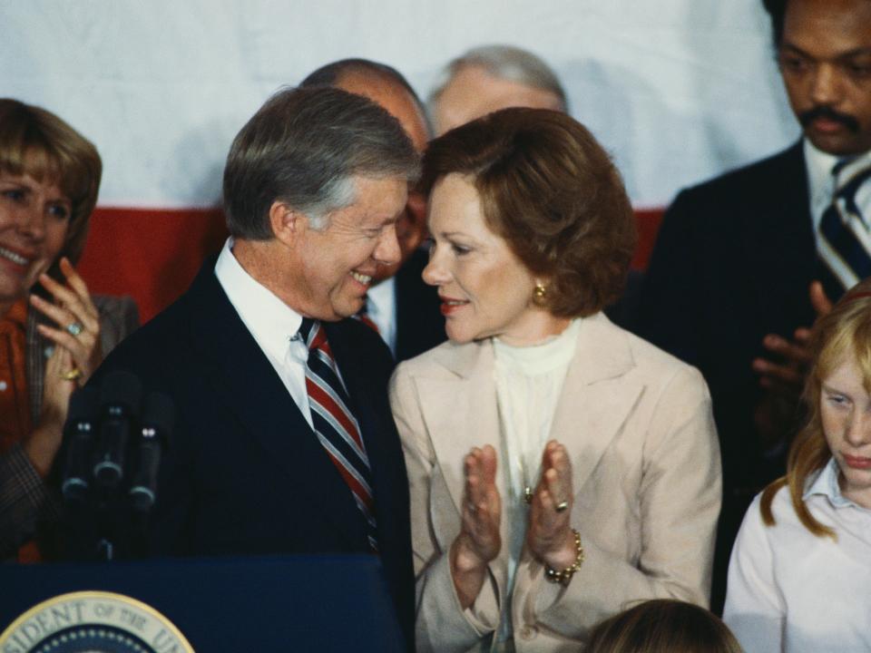 Jimmy and Rosalynn Carter in 1980.