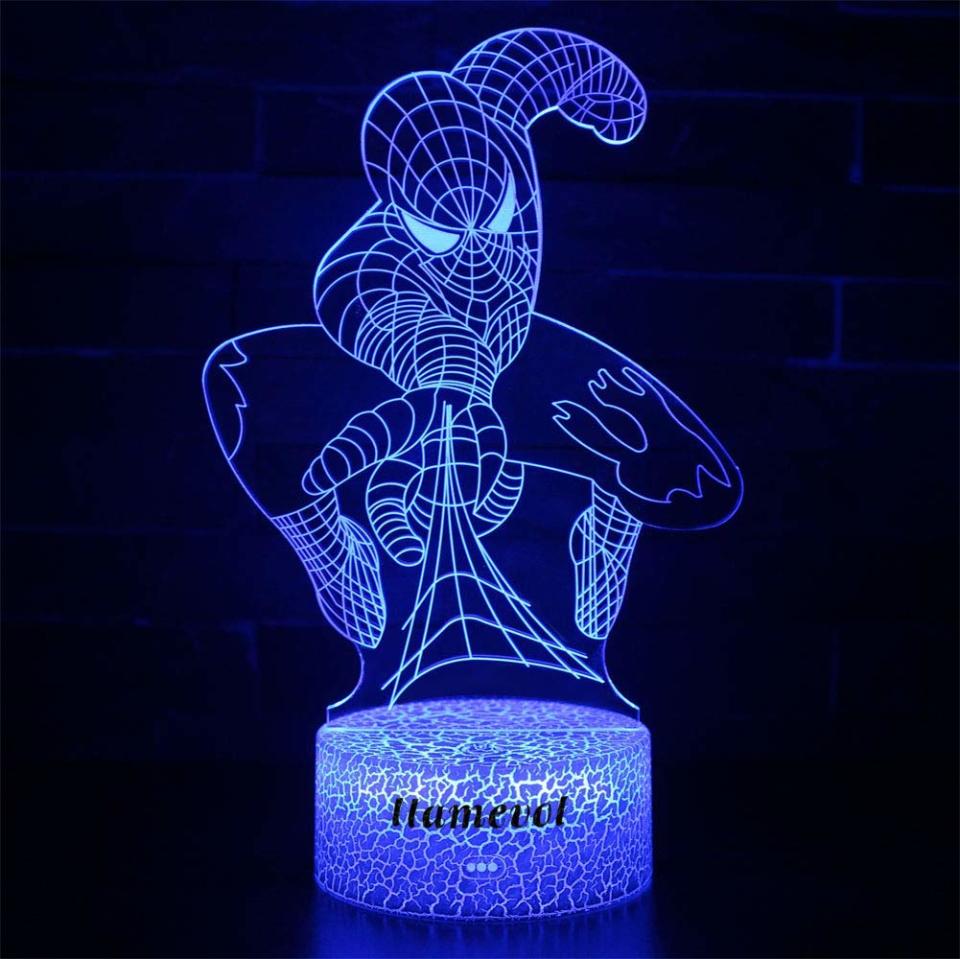 spiderman toys llamevol night light