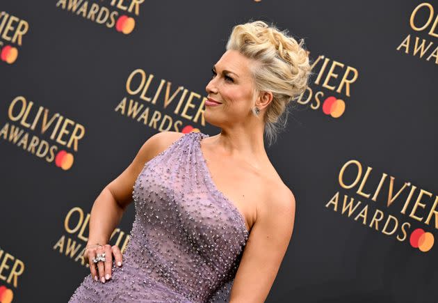 Hannah Waddingham outside the 2024 Oliviers