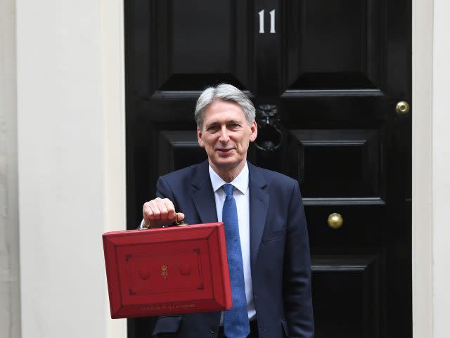 Chancellor Philip Hammond on Budget Day 